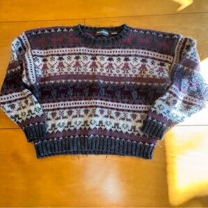 Vintage Maurices Mohair Blend cat bunny crop sweater